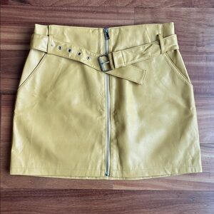 Faux leather skirt